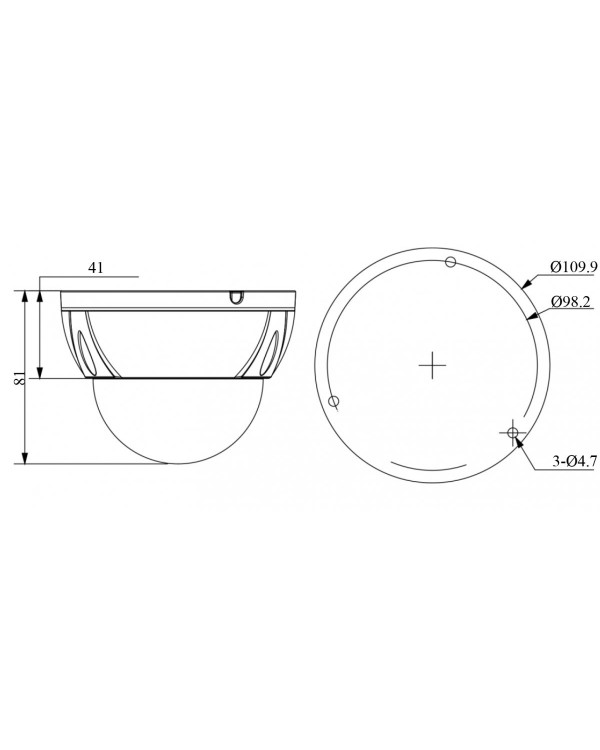 RVi-1NCDX2368 (2.8) white IP камера купольная