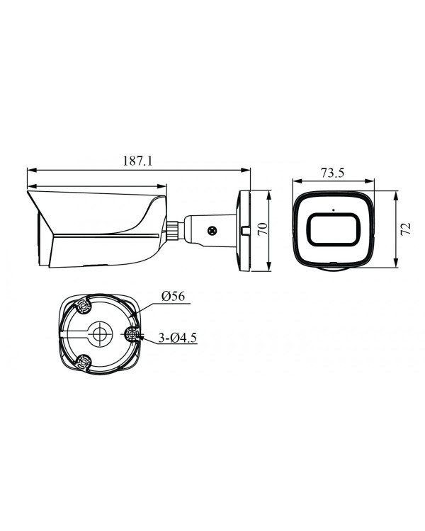 RVi-1NCT2368 (2.8) white IP камера цилиндрическая