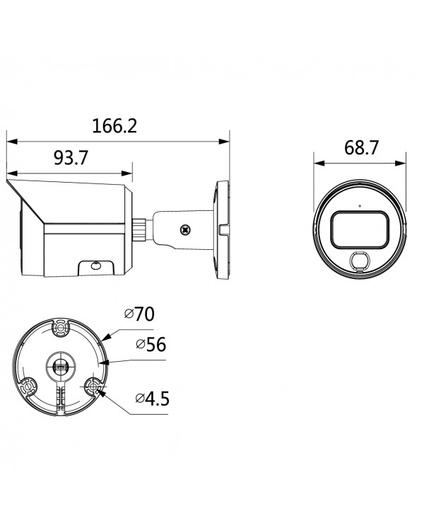 DH-IPC-HFW2439SP-SA-LED-0280B Уличная цилиндрическая IP-видеокамера