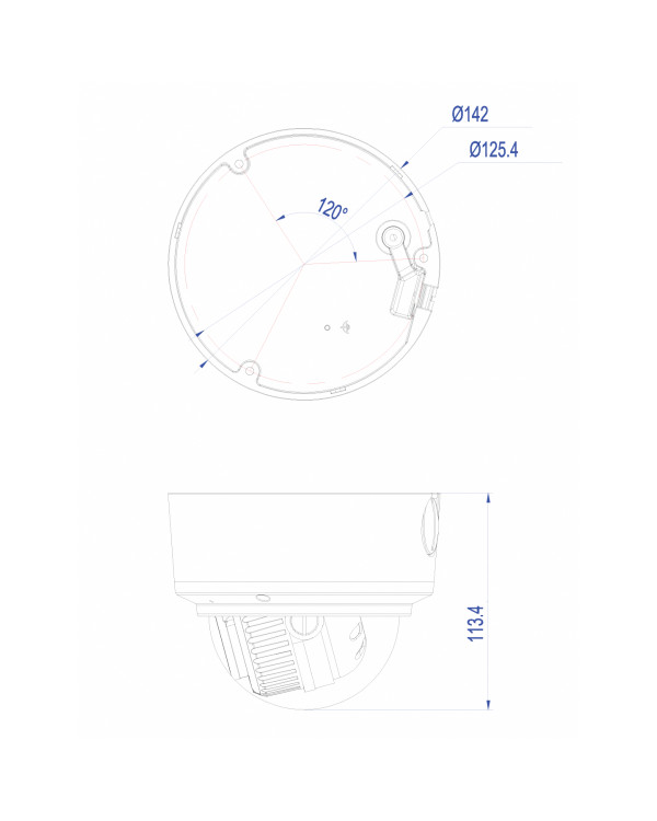 TR-D3183ZIR3 v2 2.7-13.5 Уличная 8Мп IP-камера с ИК-подсветкой