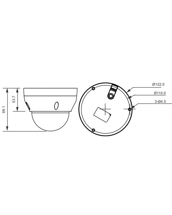 RVi-1NCD2120-P (2.8) white IP камера купольная