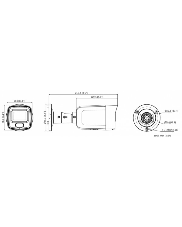 DS-2CD2027G2-LU(C) (6 мм) 2 Мп цилиндрическая IP-камера