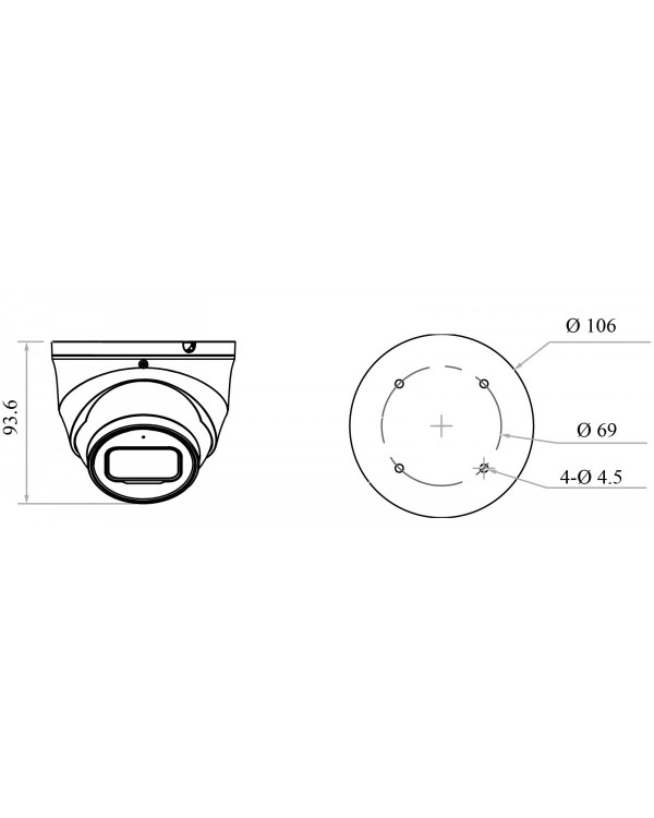 RVi-1NCE4366 (2.8) black IP камера купольная