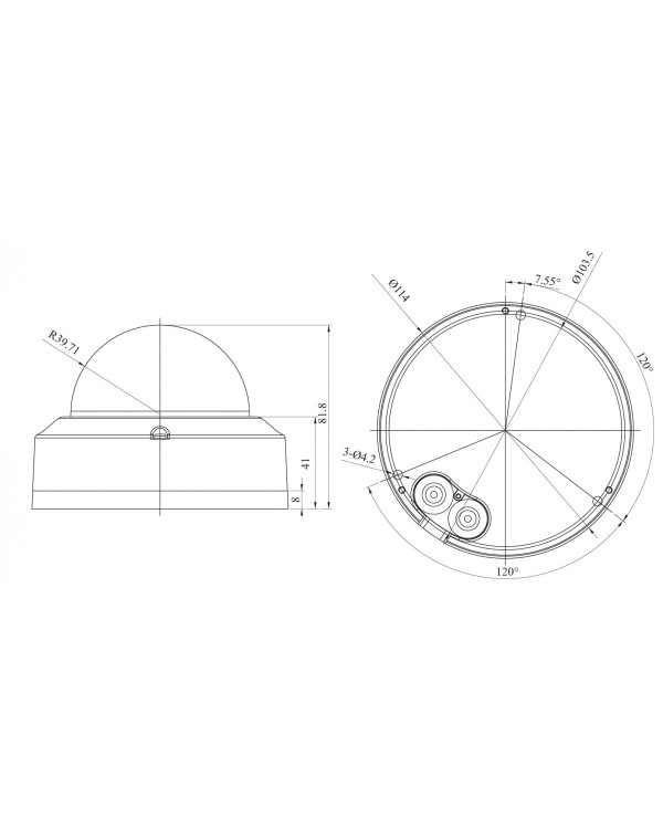 RVi-2NCD5358 (2.8) white IP камера купольная