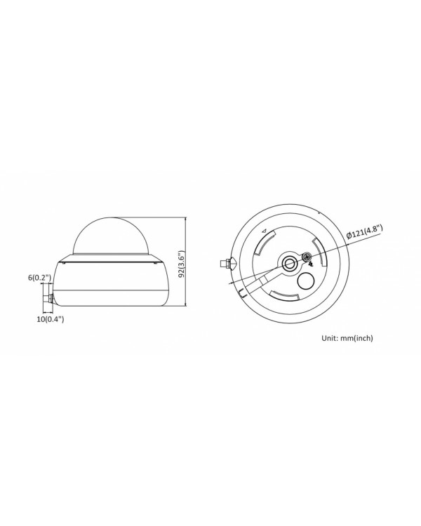 DS-I252W(C) (4 mm) 2Мп внутренняя купольная IP-камера