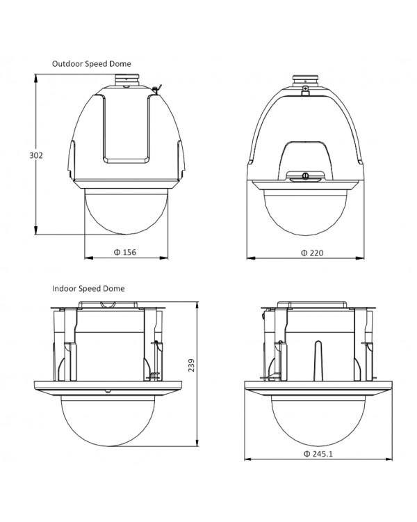 DS-2DF5225X-AEL(T3) (4.8-120 мм) 2 Мп уличная скоростная поворотная IP-камера