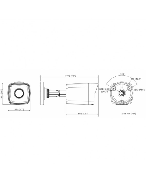 DS-I400(С) (6 mm) 4Мп уличная цилиндрическая IP-камера