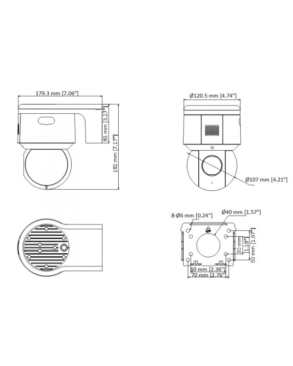 PTZ-N3A404I-D 4Мп уличная скоростная поворотная IP-камера