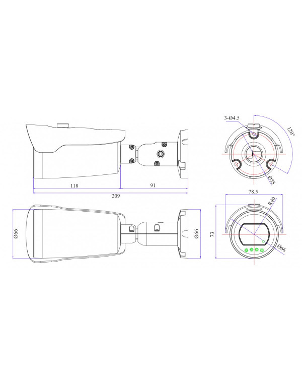 RVi-2NCT8340 (2.8) white IP камера цилиндрическая