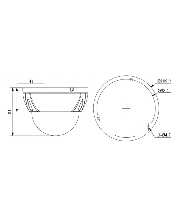 RVi-1NCD4242 (2.8) white IP камера купольная