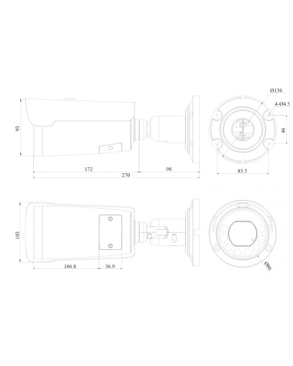 RVi-2NCT8349 (2.8-12) white IP камера цилиндрическая