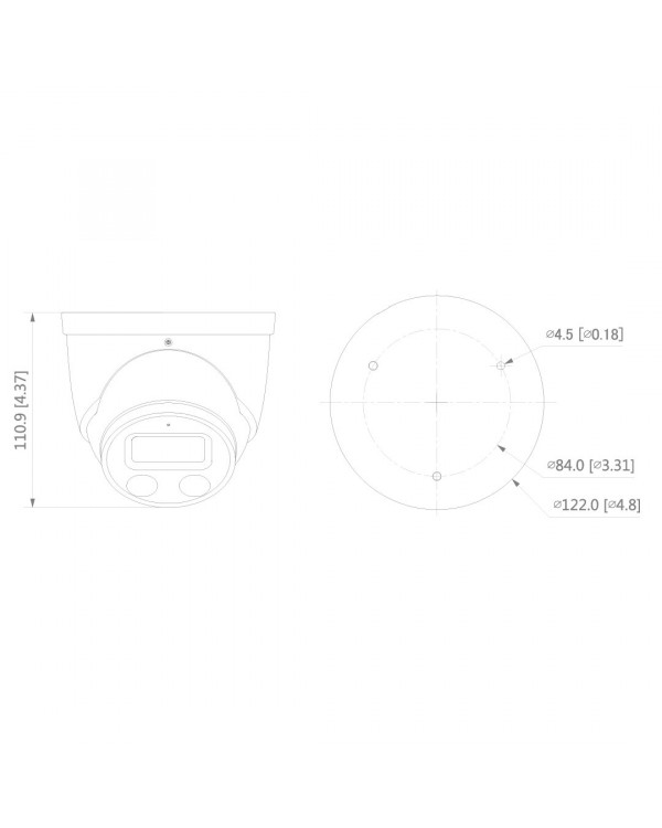 DH-IPC-HDW3249HP-AS-PV-0360B Уличная купольная IP-видеокамера