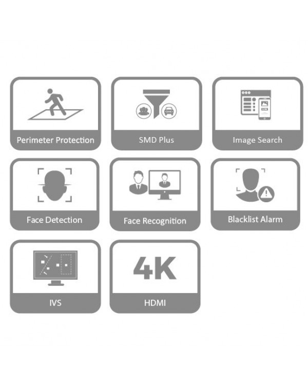 DHI-NVR2104HS-P-I Видеорегистратор IP 4-х канальный 4K