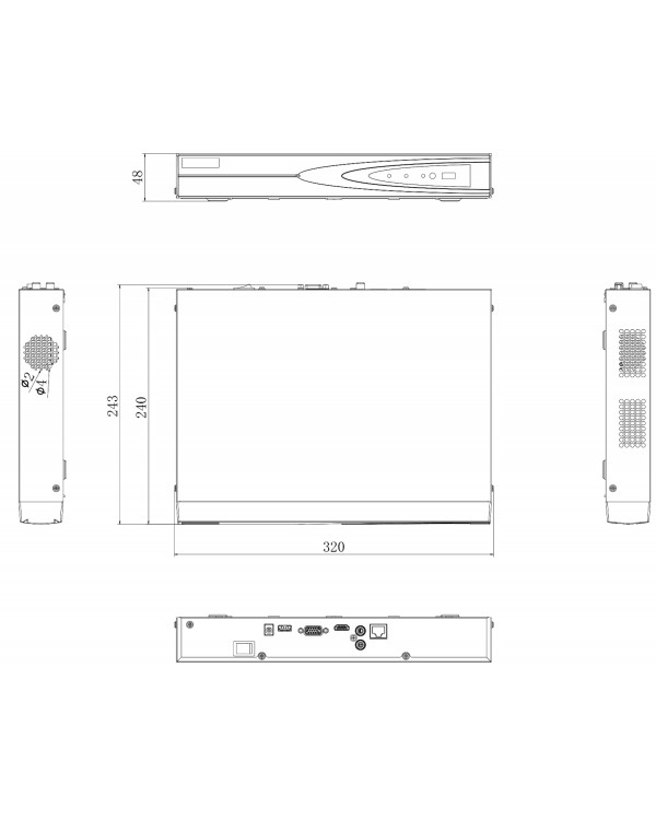 DS-N304(C) 4-х канальный IP-регистратор