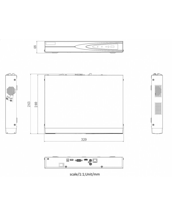 DS-N316(С) 16-ти канальный IP-регистратор