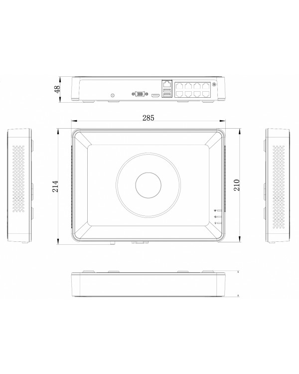 DS-N208P(C) 8-ми канальный IP-регистратор