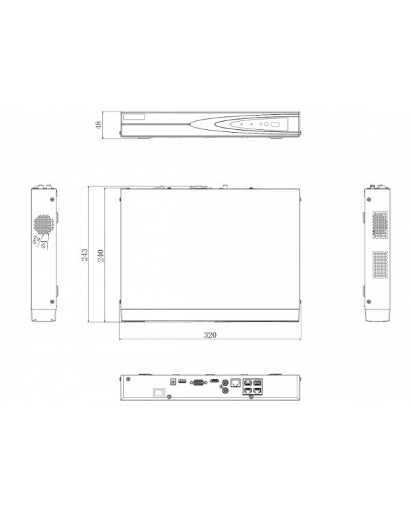 DS-N304P(C) 4-х канальный IP-регистратор