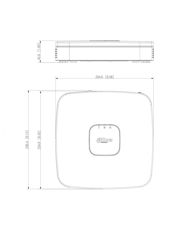 DHI-NVR4116-4KS2/L Видеорегистратор IP 16-и канальный 4K