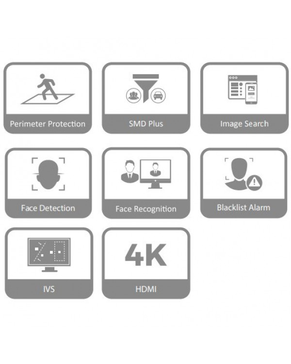 DHI-NVR2208-8P-I Видеорегистратор IP 8-и канальный 4K