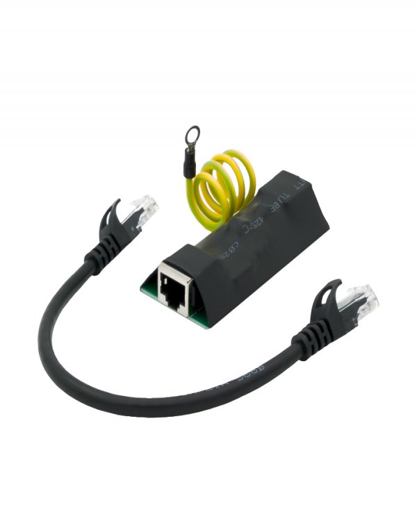 Грозозащита Ethernet + PoE без монтажа, 40…+85°С, 10/100/1000 Мбит/c, IEEE8023 af/at/bt до 90W, бескорпусное устройство грозозащиты линий Ethernet + PoE на 1 канал (УЗИП) Грозозащита Ethernet + PoE без монтажа, 40…+85°С, 10/100/1000 Мбит/c, IEEE8023 af/at/bt до 90W, бескорпусное устройство грозозащиты линий Ethernet + PoE на 1 канал (УЗИП)