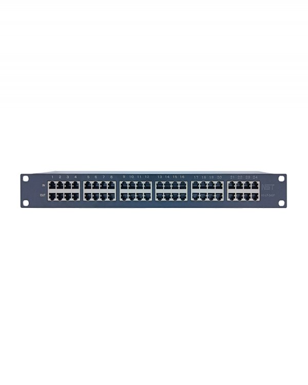 Грозозащита Ethernet + PoE в 19" стойку, 40…+85°С, 10/100/1000 Мбит/c, PoE IEEE 8023af/at/bt до 90W, устройство грозозащиты Gigabit Ethernet PoE на 24 канала Грозозащита Ethernet + PoE в 19" стойку, 40…+85°С, 10/100/1000 Мбит/c, PoE IEEE 8023af/at/bt до 90W, устройство грозозащиты Gigabit Ethernet PoE на 24 канала