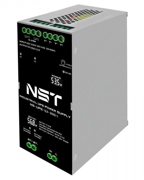 Промышленный блок питания с функцией ИБП на 300W на DIN-рейку Промышленный блок питания с функцией ИБП на 300W на DIN-рейку