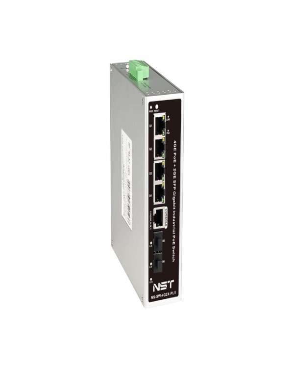 NST NS-SW-4G2X-PL/I индустриальный L2 PoE коммутатор на 4 порта Din рейка. NST NS-SW-4G2X-PL/I индустриальный L2 PoE коммутатор на 4 порта Din рейка.
